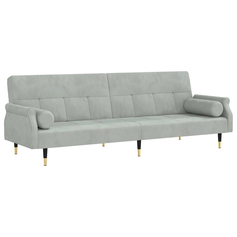 vidaXL Canapé convertible 2 places avec coussins pour studio Velours - 85 x 35 x 27.6