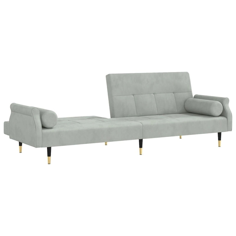 vidaXL Canapé convertible 2 places avec coussins pour studio Velours - 85 x 35 x 27.6