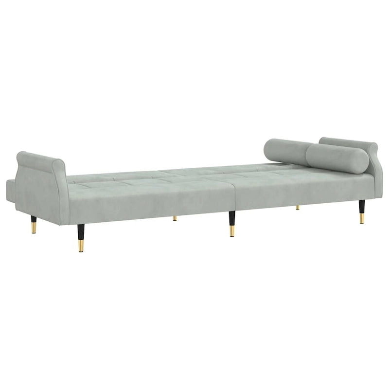 vidaXL Canapé convertible 2 places avec coussins pour studio Velours - 85 x 35 x 27.6