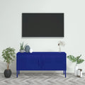 vidaXL Meuble TV Meuble de Rangement Buffet Console TV Meuble Multimédia Armoire en Acier - 105 x 35 x 50 cm