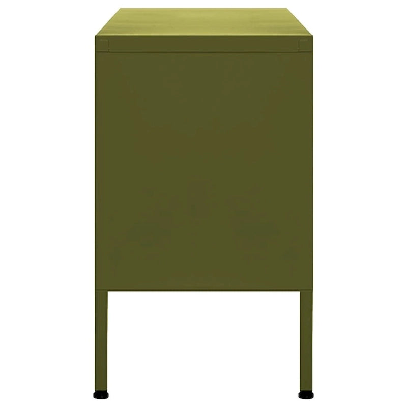 vidaXL Meuble TV Meuble de Rangement Buffet Console TV Meuble Multimédia Armoire en Acier - 105 x 35 x 50 cm