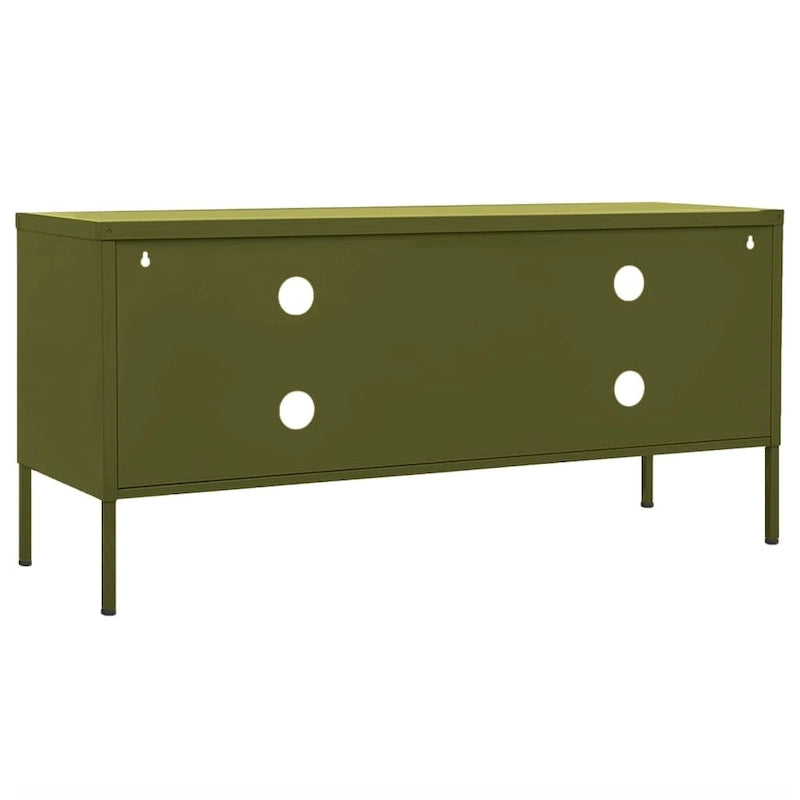 vidaXL Meuble TV Meuble de Rangement Buffet Console TV Meuble Multimédia Armoire en Acier - 105 x 35 x 50 cm