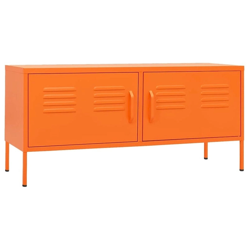 vidaXL Meuble TV Meuble de Rangement Buffet Console TV Meuble Multimédia Armoire en Acier - 105 x 35 x 50 cm
