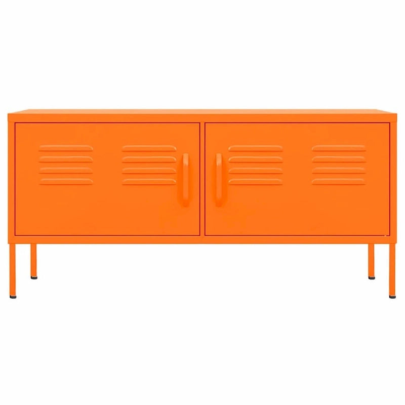 vidaXL Meuble TV Meuble de Rangement Buffet Console TV Meuble Multimédia Armoire en Acier - 105 x 35 x 50 cm