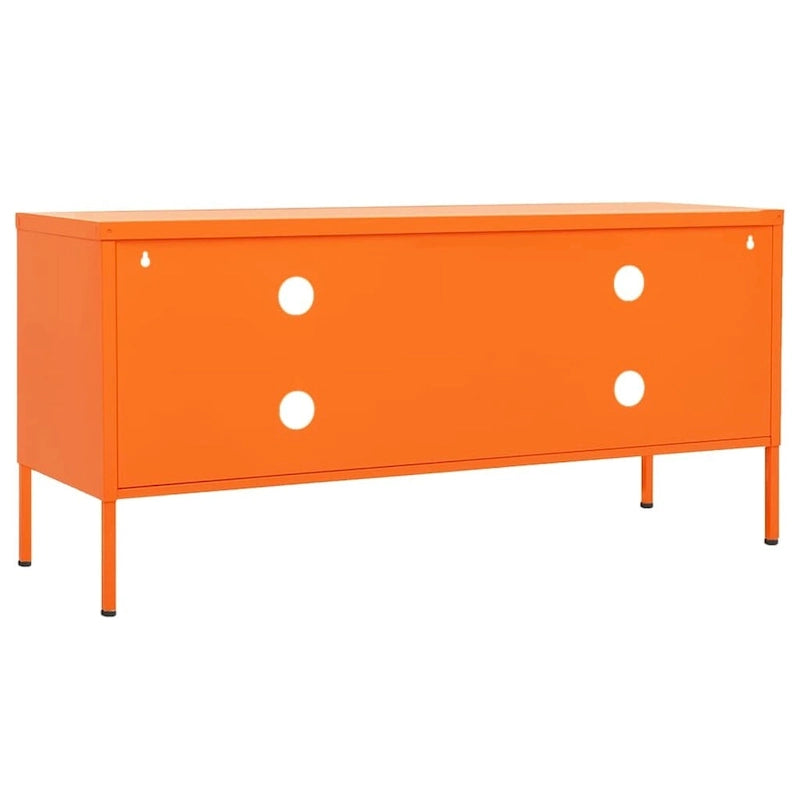 vidaXL Meuble TV Meuble de Rangement Buffet Console TV Meuble Multimédia Armoire en Acier - 105 x 35 x 50 cm
