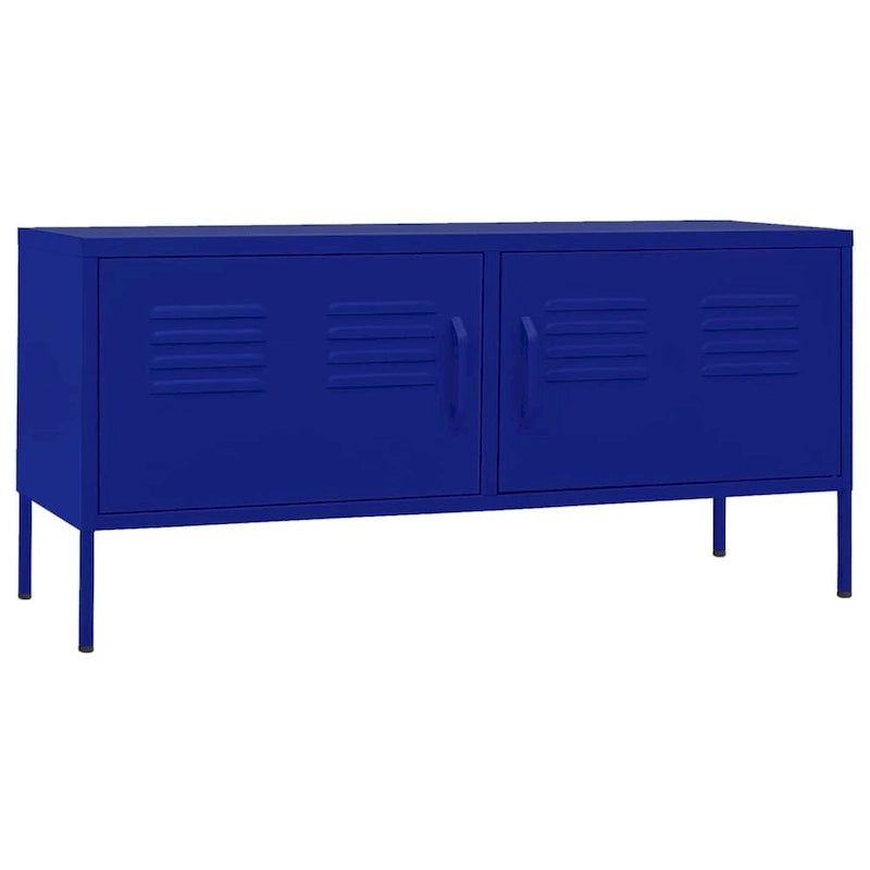 vidaXL Meuble TV Meuble de Rangement Buffet Console TV Meuble Multimédia Armoire en Acier - 105 x 35 x 50 cm
