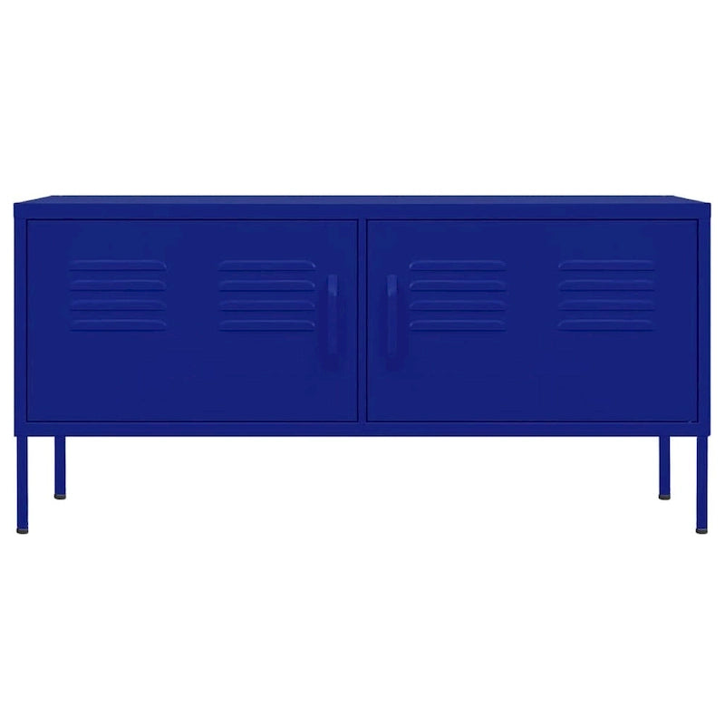 vidaXL Meuble TV Meuble de Rangement Buffet Console TV Meuble Multimédia Armoire en Acier - 105 x 35 x 50 cm