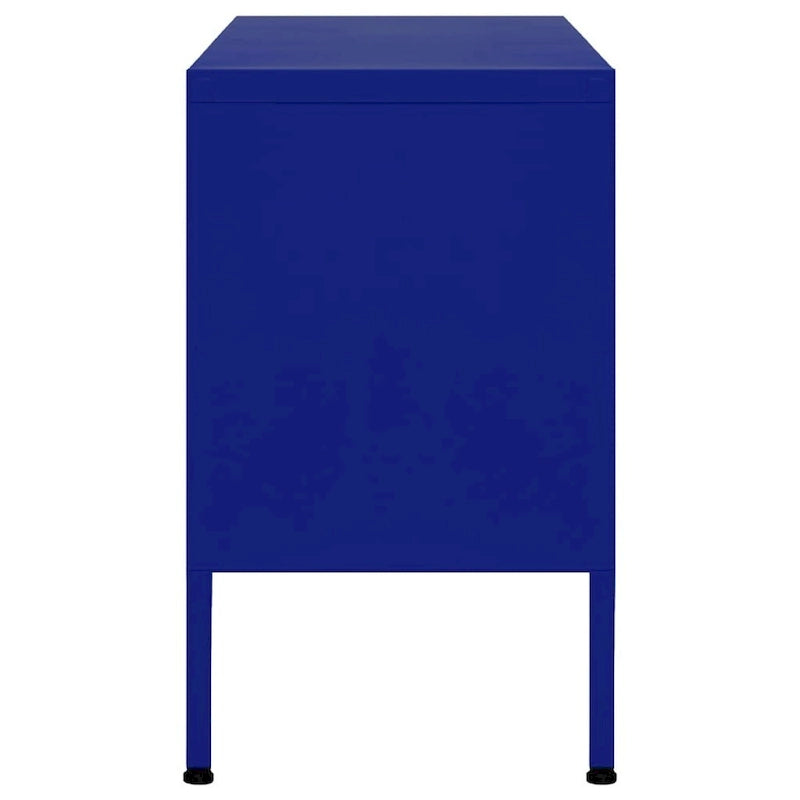 vidaXL Meuble TV Meuble de Rangement Buffet Console TV Meuble Multimédia Armoire en Acier - 105 x 35 x 50 cm