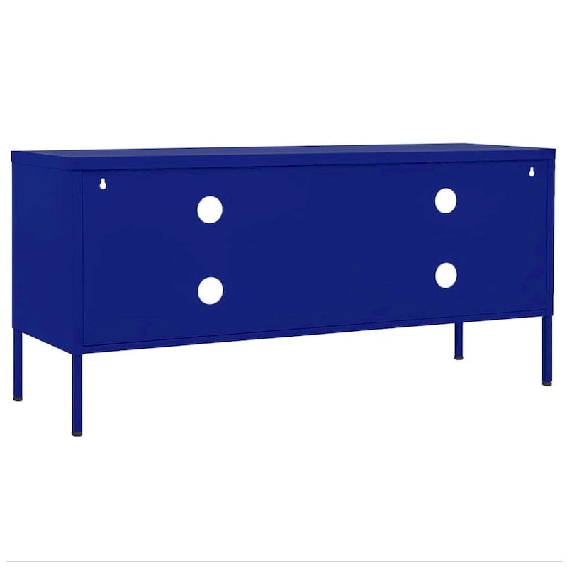 vidaXL Meuble TV Meuble de Rangement Buffet Console TV Meuble Multimédia Armoire en Acier - 105 x 35 x 50 cm