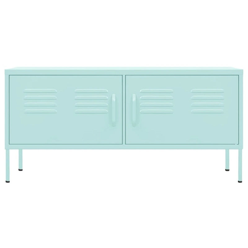 vidaXL Meuble TV Meuble de Rangement Buffet Console TV Meuble Multimédia Armoire en Acier - 105 x 35 x 50 cm