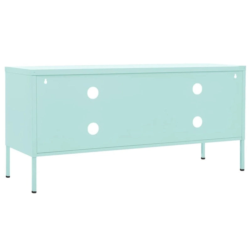 vidaXL Meuble TV Meuble de Rangement Buffet Console TV Meuble Multimédia Armoire en Acier - 105 x 35 x 50 cm
