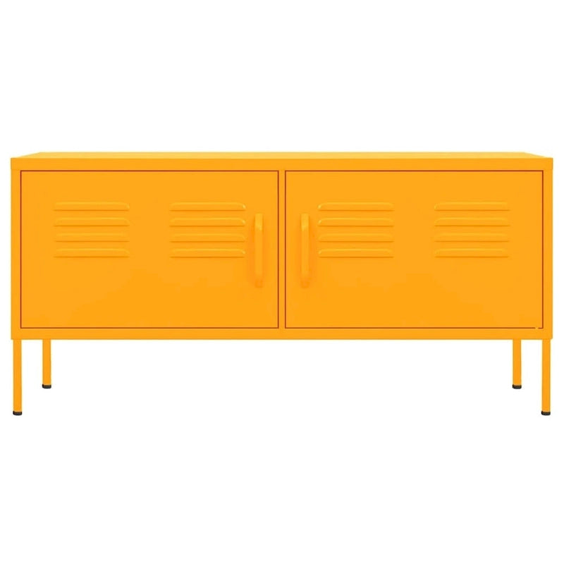 vidaXL Meuble TV Meuble de Rangement Buffet Console TV Meuble Multimédia Armoire en Acier - 105 x 35 x 50 cm