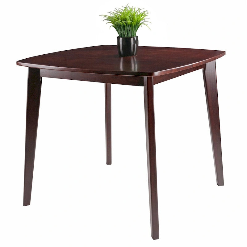 Table à manger Pauline, Noyer - 34.02 x 34.02 x 29.33 pouces
