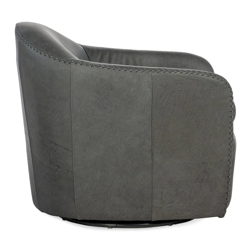 Fauteuil club large Hooker Furniture CC533-SWIVEL-CLUBE-CHAIR Roper 29 - Bleu acier