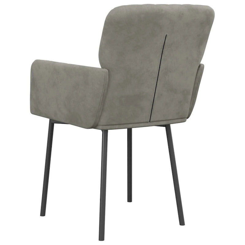 vidaXL Chaises de salle à manger, 2 pièces, fauteuils rembourrés pour salon, velours - 20,3 x 24 x 30,9