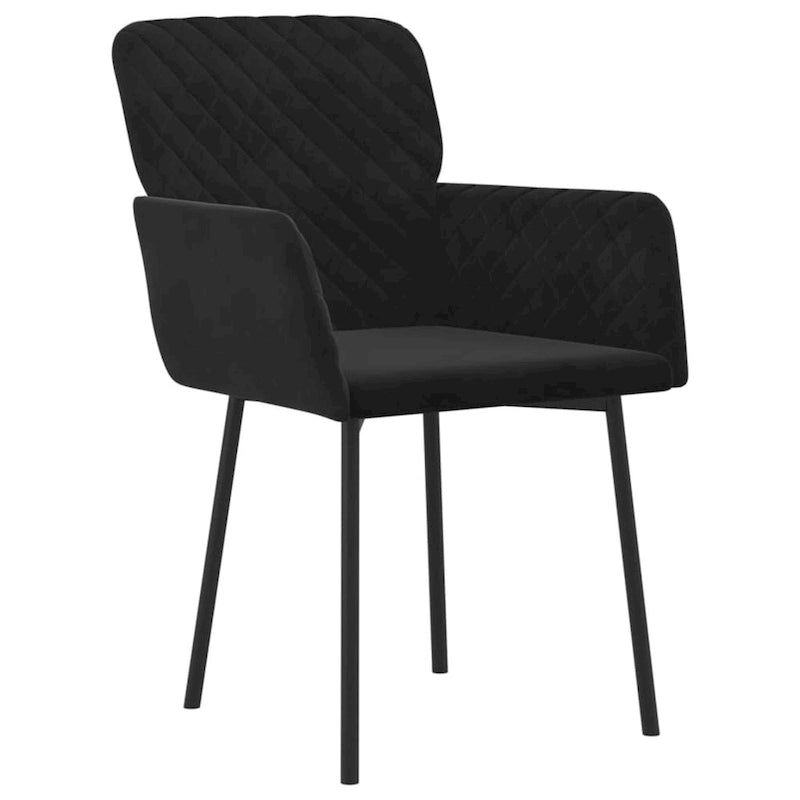 vidaXL Chaises de salle à manger, 2 pièces, fauteuils rembourrés pour salon, velours - 20,3 x 24 x 30,9