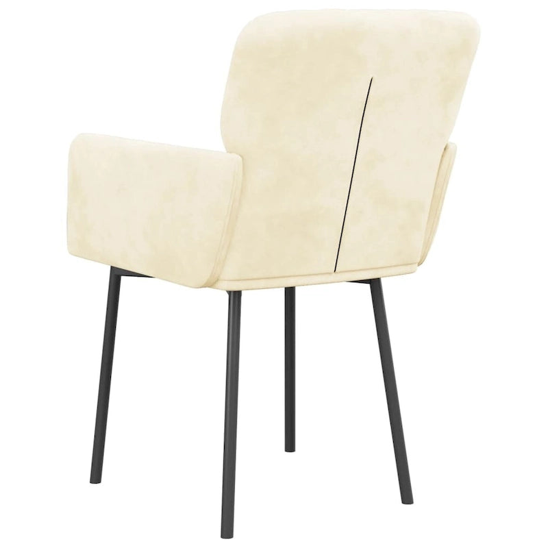 vidaXL Chaises de salle à manger, 2 pièces, fauteuils rembourrés pour salon, velours - 20,3 x 24 x 30,9