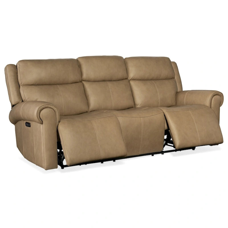 Canapé électrique Hooker Furniture SS103-PHZ3-OBERON-POWER-SOFA Oberon en cuir de 89 pouces de large