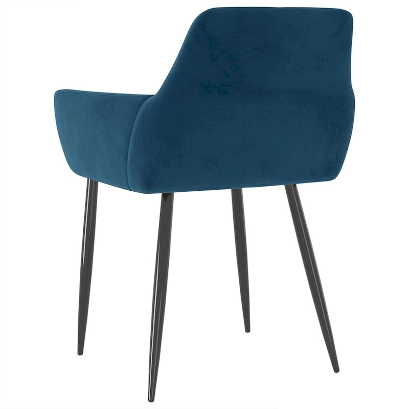 vidaXL Chaises de salle à manger Chaise rembourrée avec pieds en métal pour salon Velours - 22 x 22 x 30.7