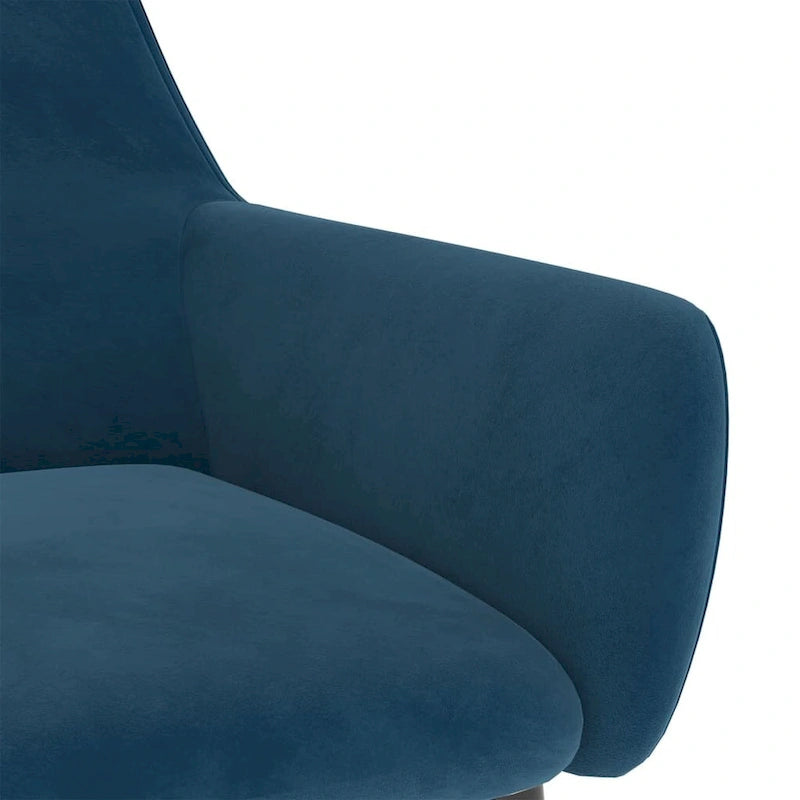 vidaXL Chaises de salle à manger Chaise rembourrée avec pieds en métal pour salon Velours - 22 x 22 x 30.7