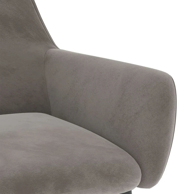 vidaXL Chaises de salle à manger Chaise rembourrée avec pieds en métal pour salon Velours - 22 x 22 x 30.7