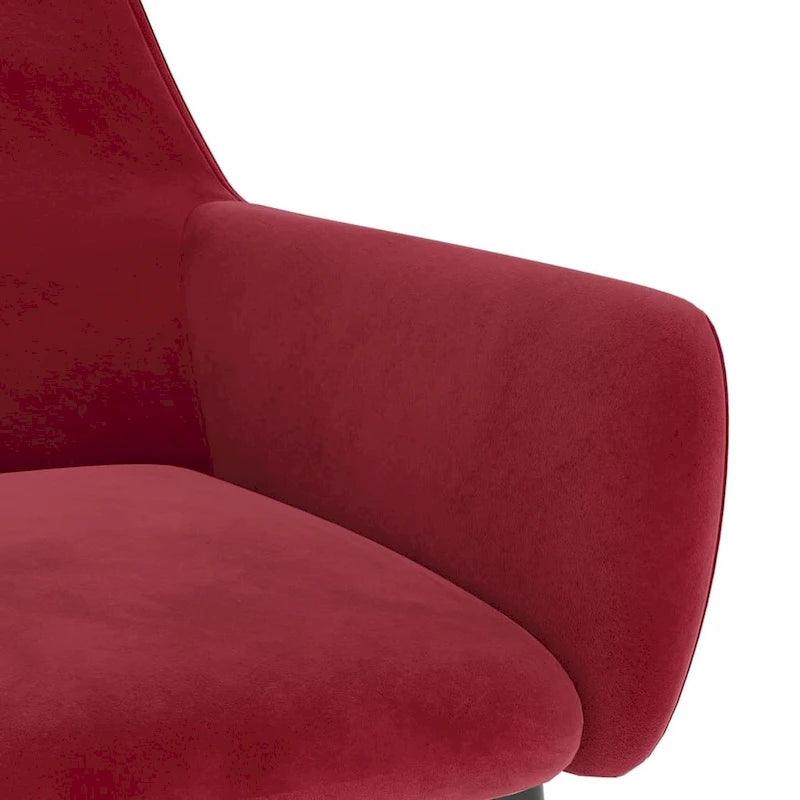vidaXL Chaises de salle à manger Chaise rembourrée avec pieds en métal pour salon Velours - 22 x 22 x 30.7