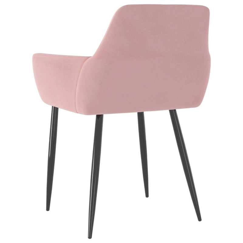 vidaXL Chaises de salle à manger Chaise rembourrée avec pieds en métal pour salon Velours - 22 x 22 x 30.7