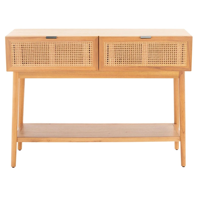 Console 2 tiroirs en rotin Capitola SAFAVIEH - 42 po L x 14 po P x 31 po H - 42Lx14Px31H