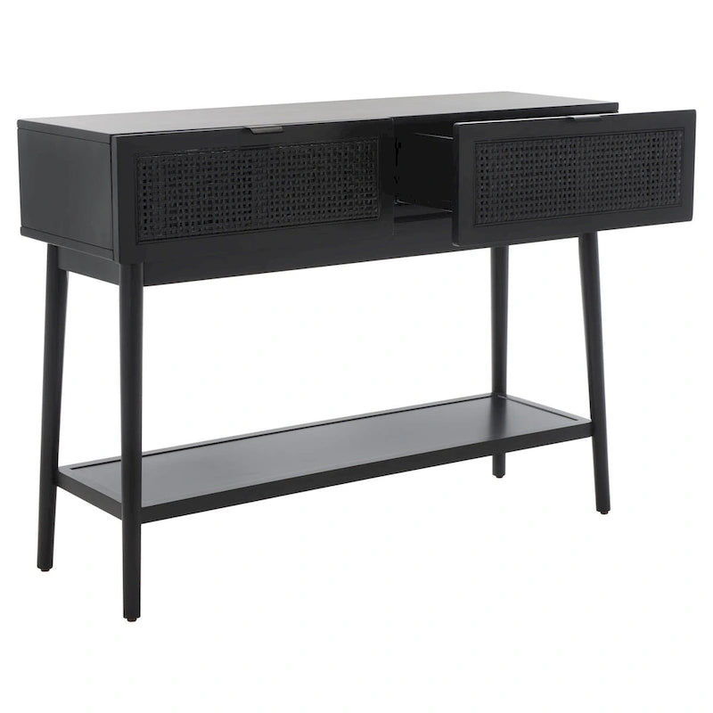 Console 2 tiroirs en rotin Capitola SAFAVIEH - 42 po L x 14 po P x 31 po H - 42Lx14Px31H