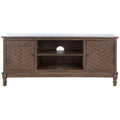 Meuble TV Safavieh Echo 2 portes 2 étagères - 47,3 L x 15,8 P x 20 H - 47Lx16Px20H