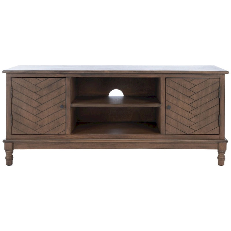 Meuble TV Safavieh Echo 2 portes 2 étagères - 47,3 L x 15,8 P x 20 H - 47Lx16Px20H