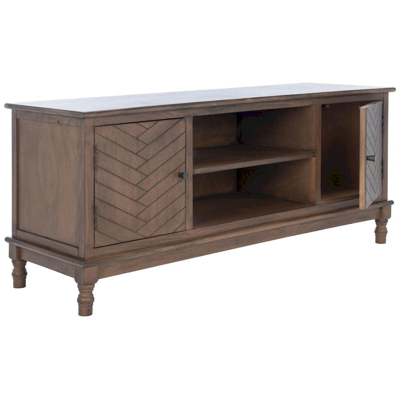 Meuble TV Safavieh Echo 2 portes 2 étagères - 47,3 L x 15,8 P x 20 H - 47Lx16Px20H