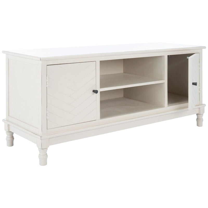 Meuble TV Safavieh Echo 2 portes 2 étagères - 47,3 L x 15,8 P x 20 H - 47Lx16Px20H