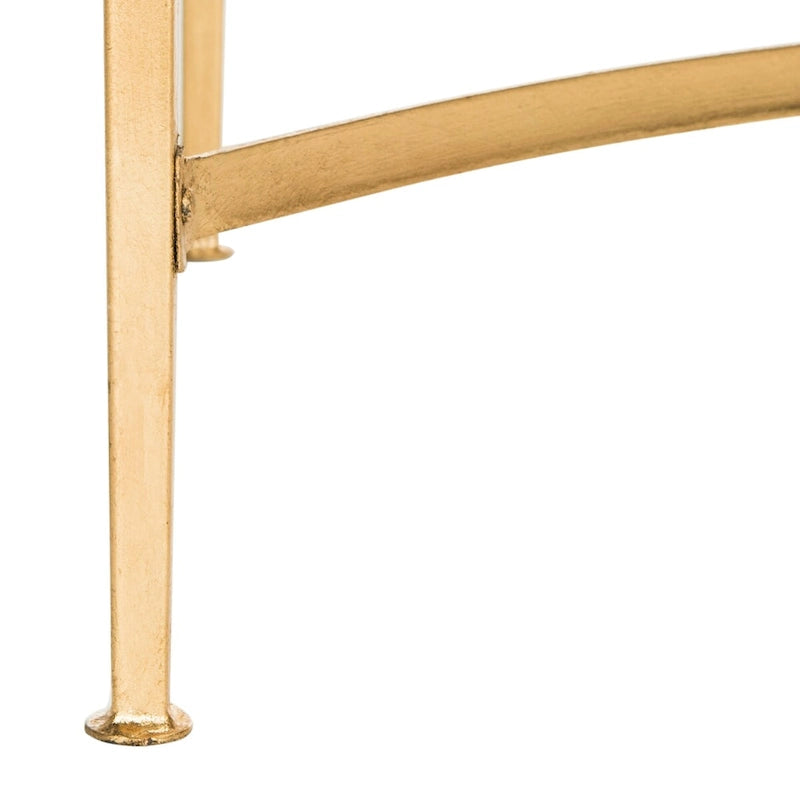 SAFAVIEH Mihaiela Table basse rétro feuille d'or - 41Lx24Px22H