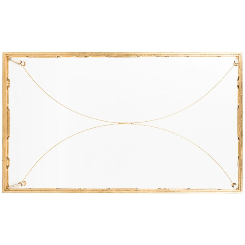 SAFAVIEH Mihaiela Table basse rétro feuille d'or - 41Lx24Px22H