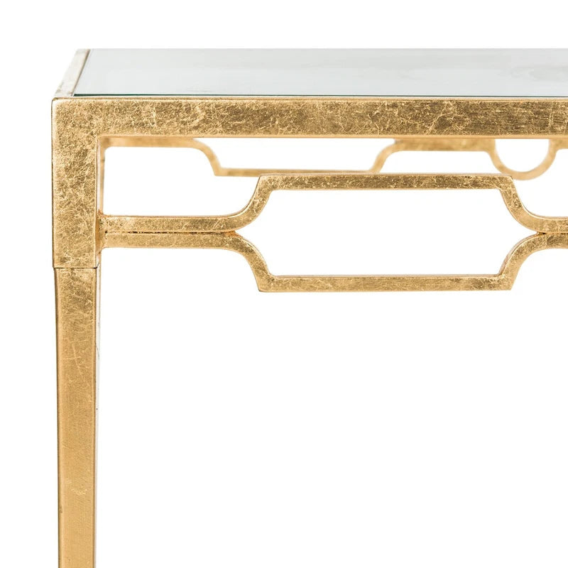 SAFAVIEH Mihaiela Table basse rétro feuille d'or - 41Lx24Px22H