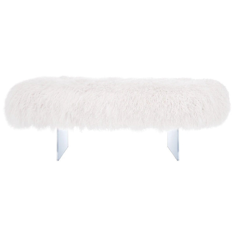Pouf en peau de mouton Gaetane SAFAVIEH Couture