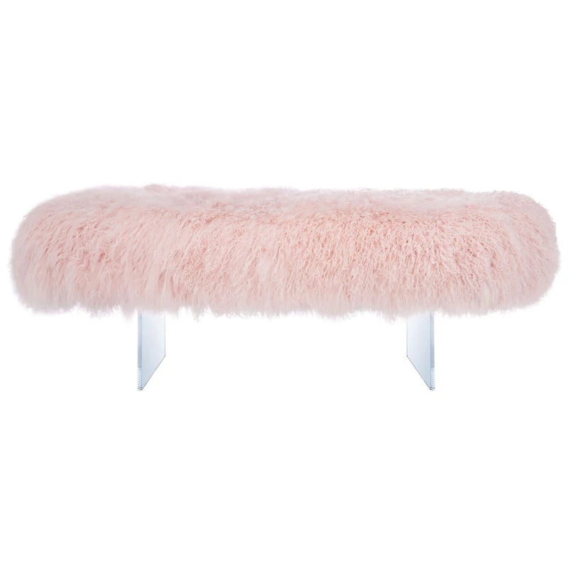 Pouf en peau de mouton Gaetane SAFAVIEH Couture
