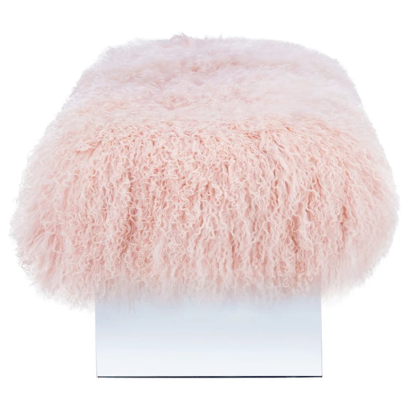 Pouf en peau de mouton Gaetane SAFAVIEH Couture