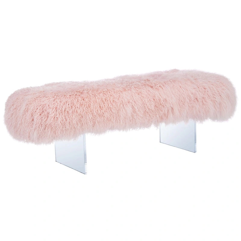 Pouf en peau de mouton Gaetane SAFAVIEH Couture