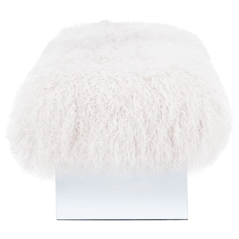 Pouf en peau de mouton Gaetane SAFAVIEH Couture
