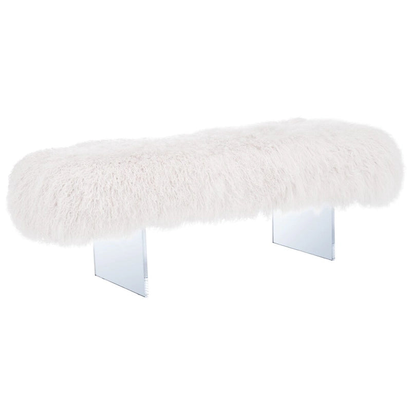 Pouf en peau de mouton Gaetane SAFAVIEH Couture