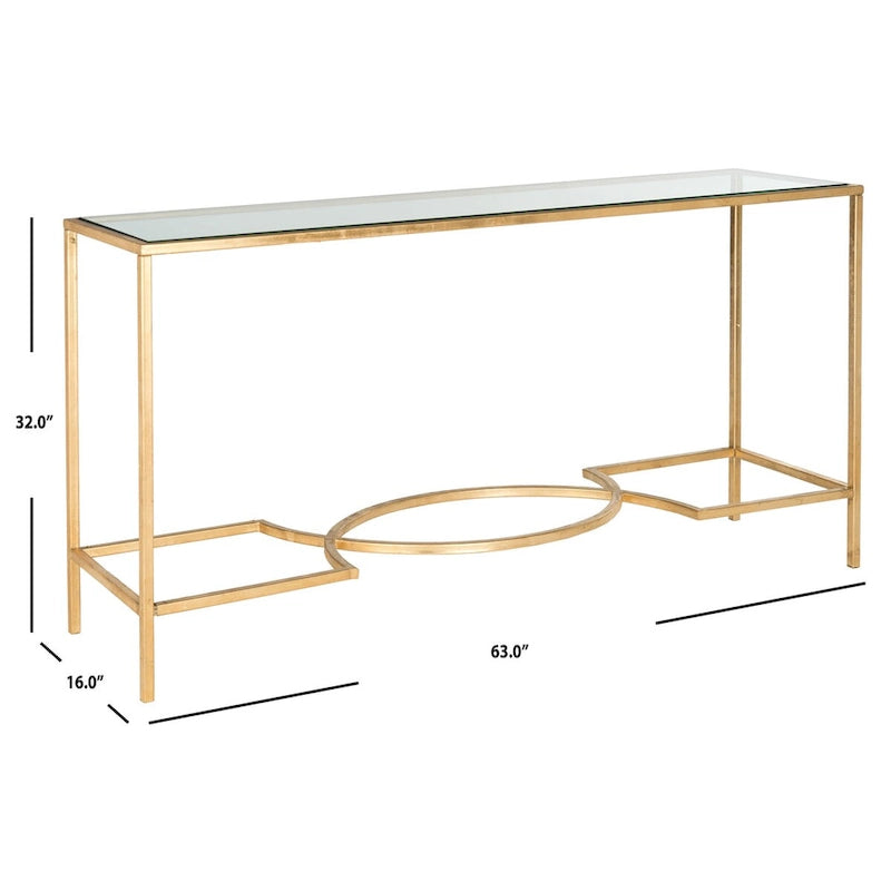 Console Colette Or SAFAVIEH - 63 x 16 x 32 - 63Lx16Px32H