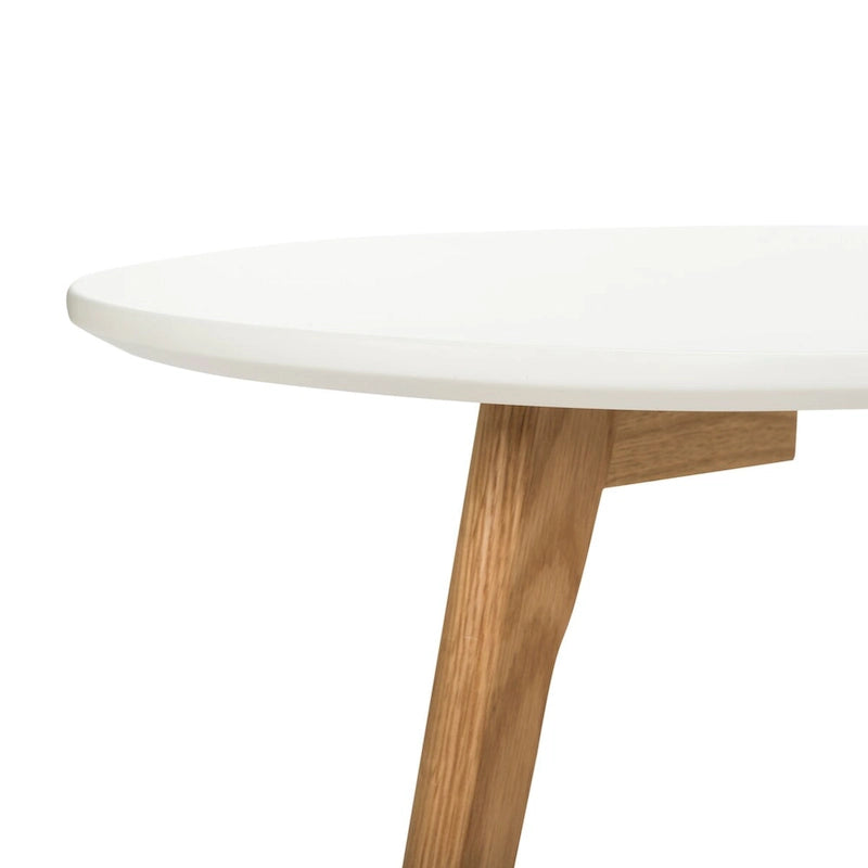 Table basse double blanche Vikki SAFAVIEH - 120 x 60 x 45 cm - 47Lx24Px18H