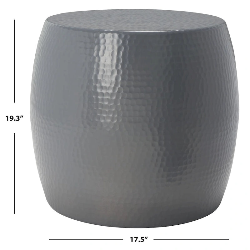 Table Ronde Helaine Argentée SAFAVIEH - 15 L x 15 P x 16 H - 15Lx15Px16H