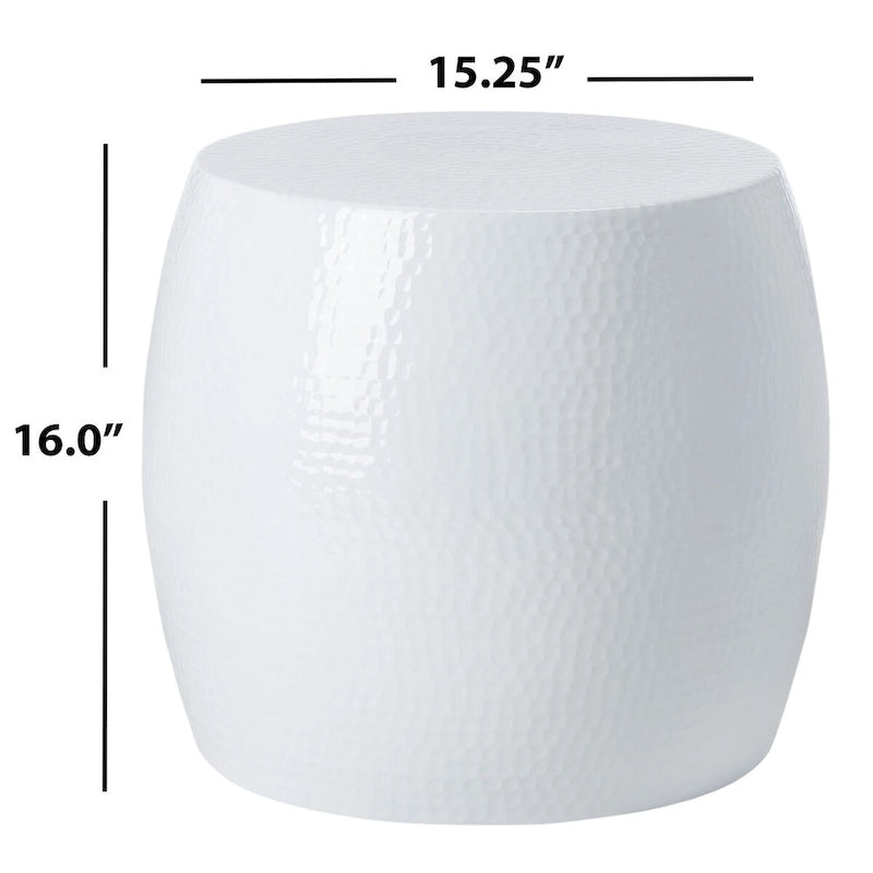 Table Ronde Helaine Argentée SAFAVIEH - 15 L x 15 P x 16 H - 15Lx15Px16H