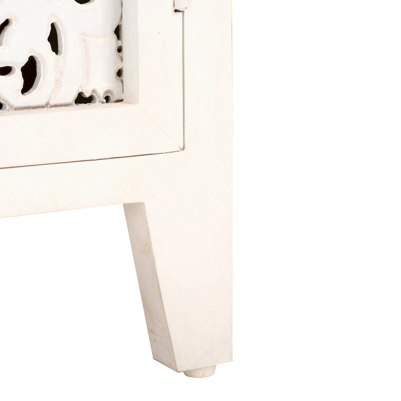 Meuble TV SAFAVIEH Ciji 2 étagères 2 portes (pour écran plat jusqu'à 60 pouces) – 139,7 cm L x 38,1 cm P x 66,04 cm H – 55"l x 15"p x 26"H