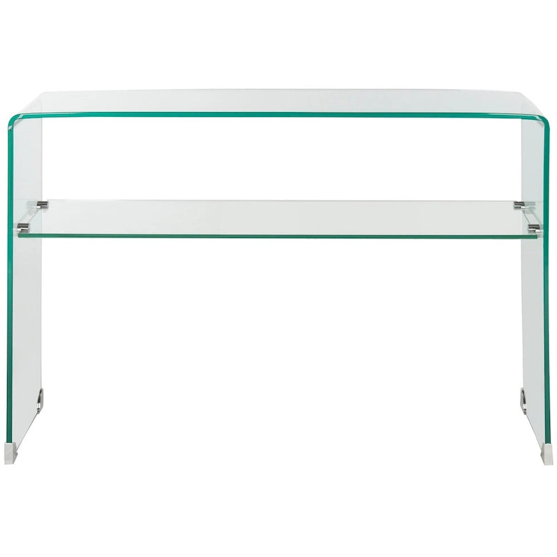 Table console transparente SAFAVIEH Hawa - 43.3 x 13.8 x 29.5 - 43Lx14Px30H