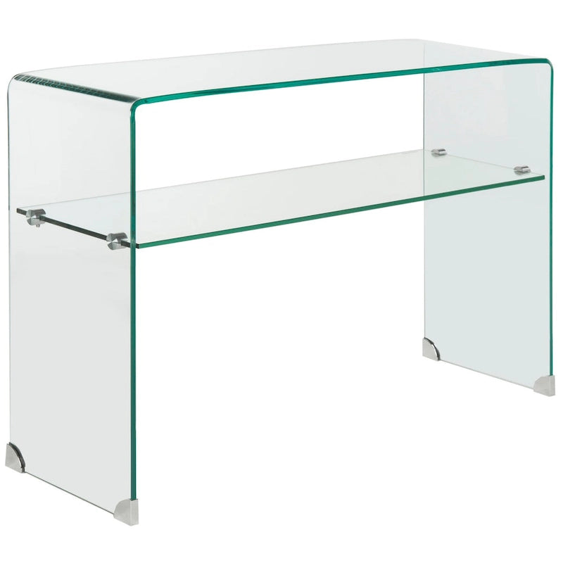 Table console transparente SAFAVIEH Hawa - 43.3 x 13.8 x 29.5 - 43Lx14Px30H
