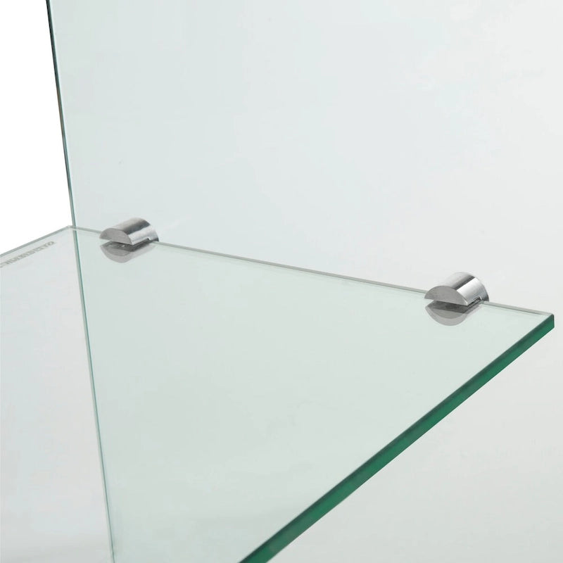 Table console transparente SAFAVIEH Hawa - 43.3 x 13.8 x 29.5 - 43Lx14Px30H